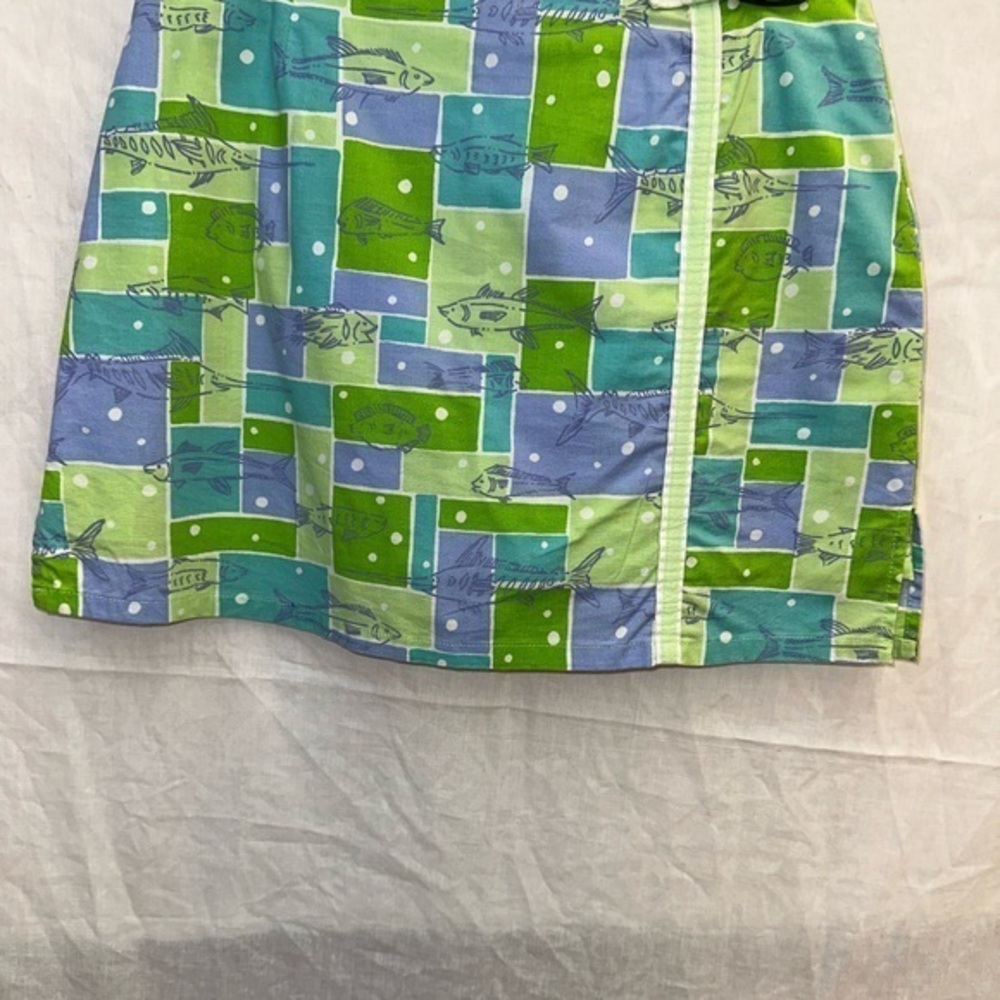 Lilly Pulitzer Green A-Line Mini Skirt Casual Resort